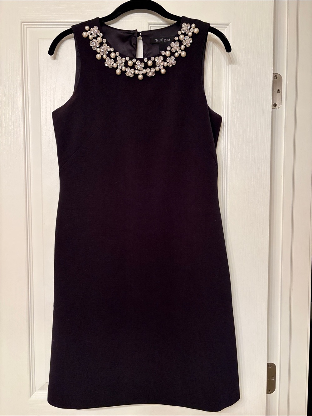 White House - Black Market Jewel-Neck Sleeveless Shift Dress